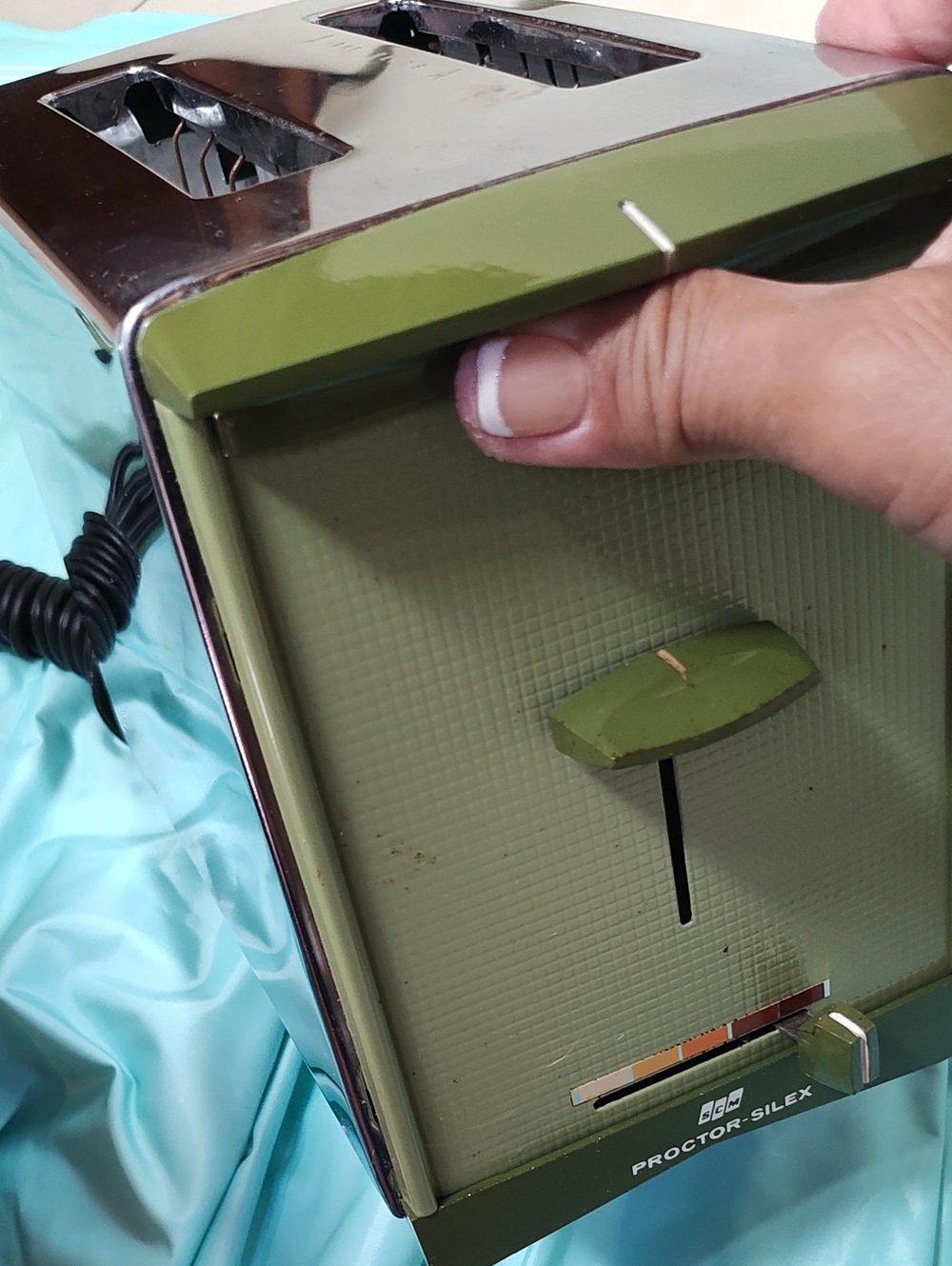 Vintage Proctor-Silex Retro Green 2-Slice Toaster